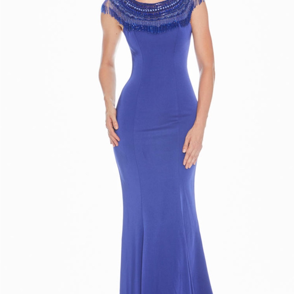 Royal Blue Maxi Dress unique piece